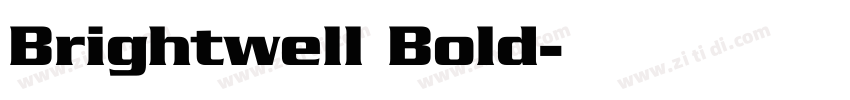 Brightwell Bold字体转换